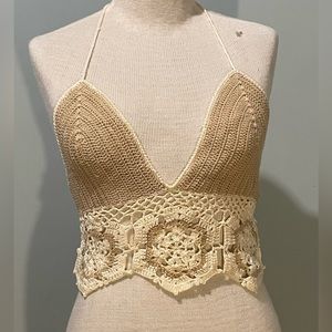 SOLD Gypsy Rose Crochet Crop Top